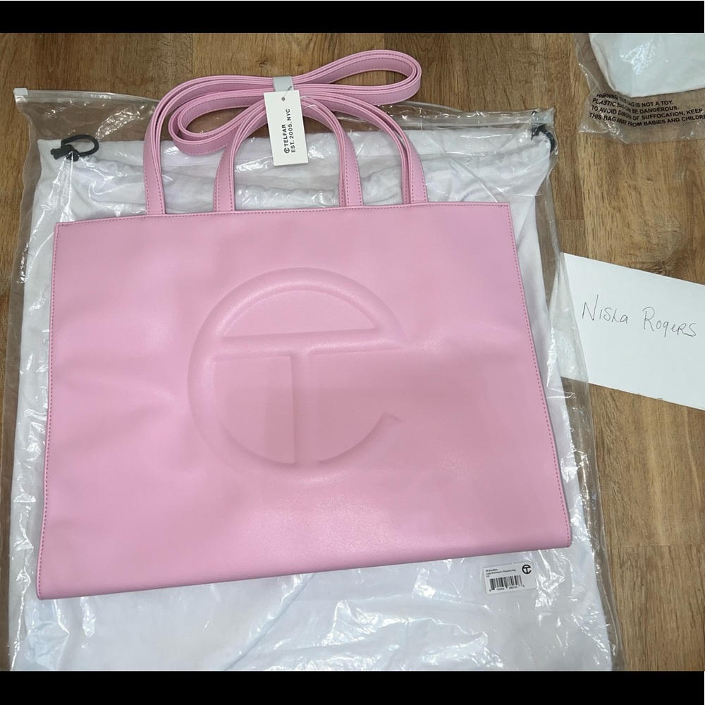 Large Telfar Bubblegum Pink